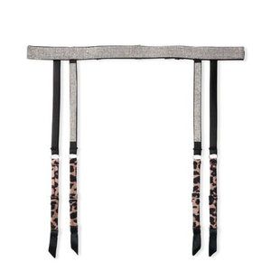 Victoria's Secret "Very Sexy" rhinestone & leopard Garter Belt